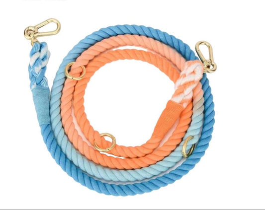 HANDS FREE DOG ROPE LEASH - SUNSET